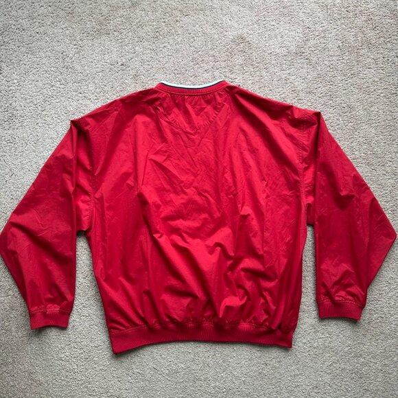Boston Red Sox Windbreaker Mens 2XL Team Nike Vtg Pullover Long Sleeve Red - Picture 2 of 11